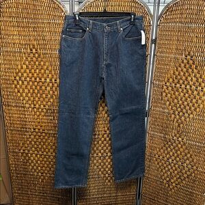 8943 Brooks Brothers Dark Blue Straight Jeans Size 35x32